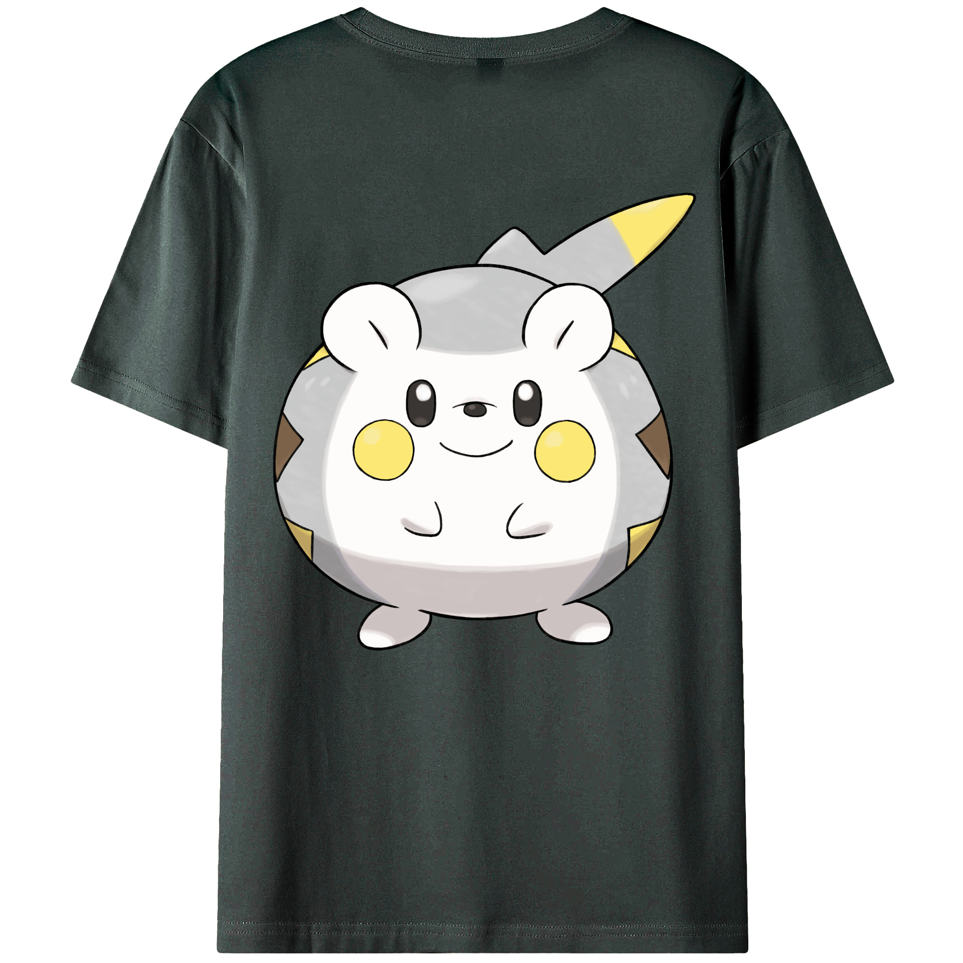 （画像用） ポケットモンスター Pokémon 綿100％ メンズ半袖Tシャツ（バックプリント） 通気性